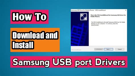 How To Install Samsung Usb Drivers Install Adb Drivers Samsung Youtube