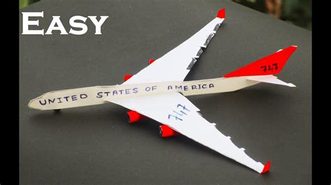 How To Make A Paper Airplane Boeing 747 Youtube