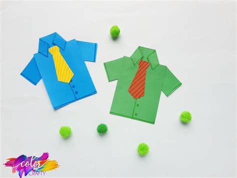 How To Make A Paper Shirt Color Me Crafty