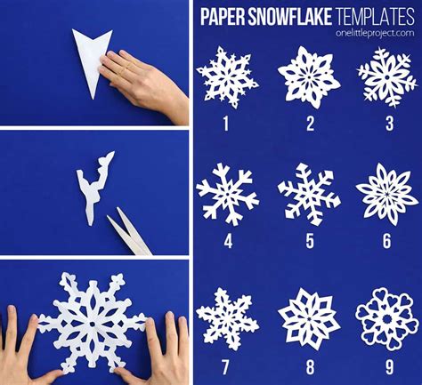 How To Make A Simple And Easy Paper Cutting Snowflake Design