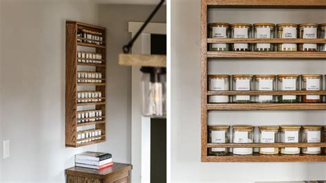 How To Make A Wall Mounted Spice Rack Youtube