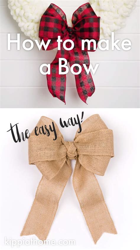 How To Make A Wreath Bow How To Video Easy Step By Step