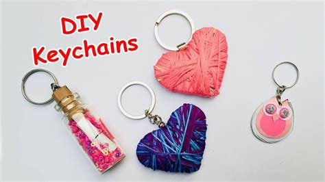 How To Make Cool Key Chains Diy Easy And Cute Key Rings Step By Step Tutorial 14 Youtube