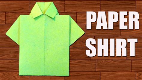 How To Make Paper Shirt Diy Origami Paper Crafts Youtube