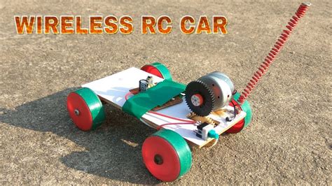 How To Make Wireless Remote Controlled Car Rc Car Youtube