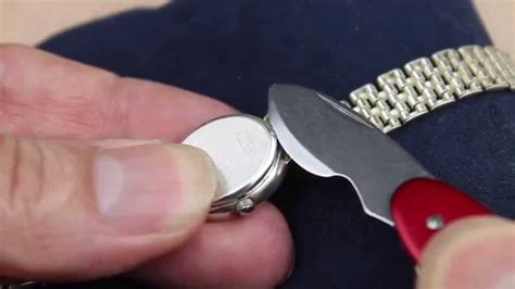 How To Open Watch Backs Using A Watch Case Opener Knife Watch Case