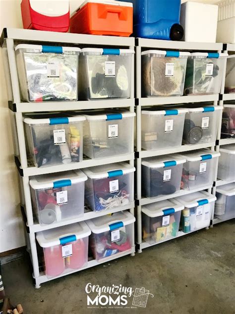 How To Organize Bins With Duck Pack Track Labels Storage Bins