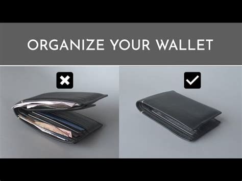 How To Organize Mens Wallet Edc Wallet Organization Youtube