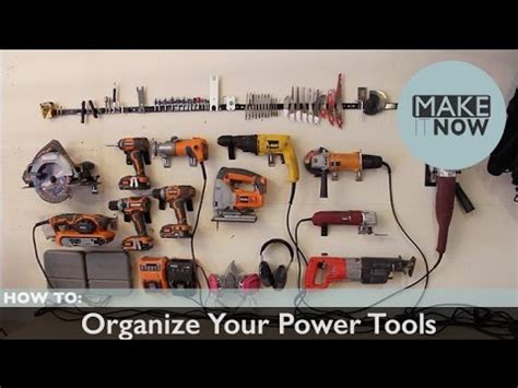 How To Organize Your Power Tools Youtube