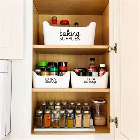 How To Organize Your Spice Rack Spice Cabinet Organization Spice