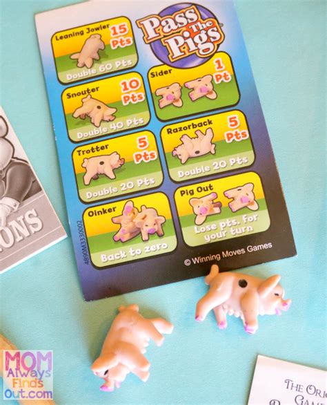 How To Play Dice Game Pig Pass The Pigs Score Chart Pig Games Family