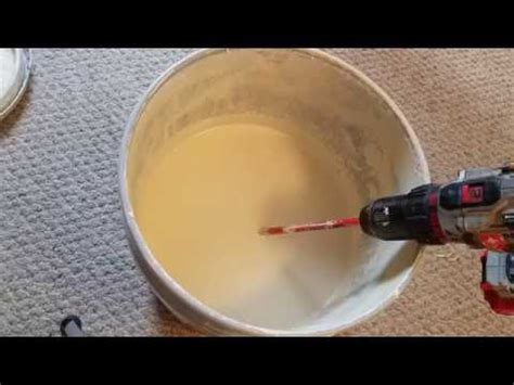 How To Properly Stir Paint W Drill Youtube