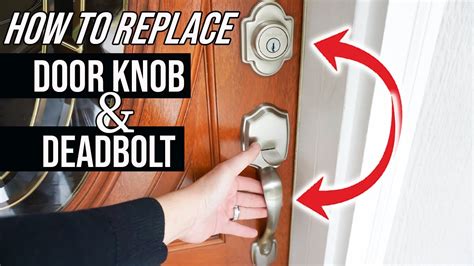 How To Replace And Install Deadbolt And Door Knob Handle