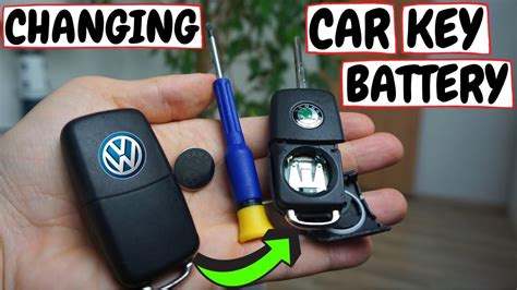 How To Replace Battery Skoda Seat Vw Key Fob 3 Buttons Youtube