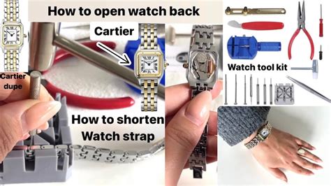 How To Resize Watch Strap How To Open Watch Back Case Remove Links On