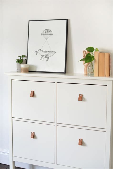 How To Upgrade Your Ikea Furniture With Diy Leather Pulls Caroline