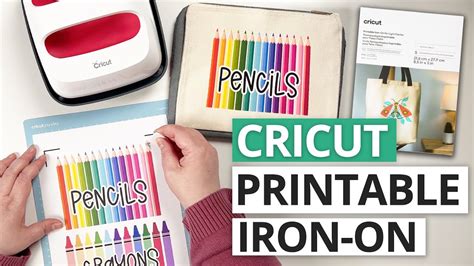 How To Use Printable Iron On Material With Cricut Youtube