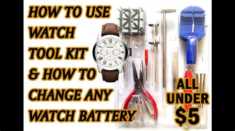 How To Use Watch Tool Kit Open Any Watch Case Back Change Watch