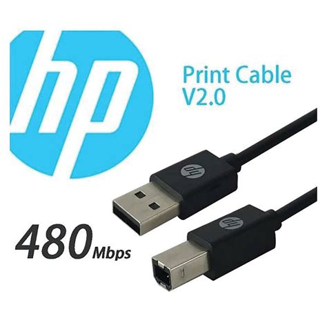 Hp Printer Cable 1 5M Usb B To Usb A V3 0 For Inkjet And Laser Printers All In One Printers