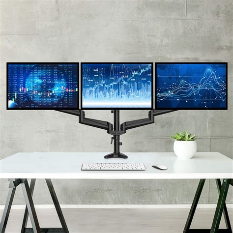 Huanuo Triple Monitor Stand 3 Monitor Mount With Gas Spring Monitor