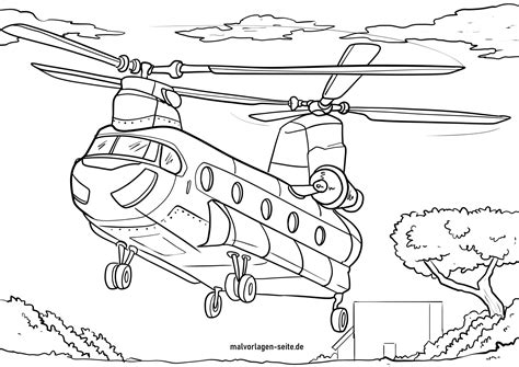 Hubschrauber Ausmalbild Kinderbilder Download Kinderbilder Download