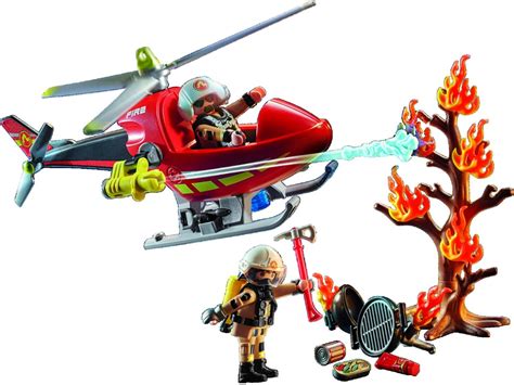 5 Feuerwehr Hubschrauber Spielideen mit Playmobil