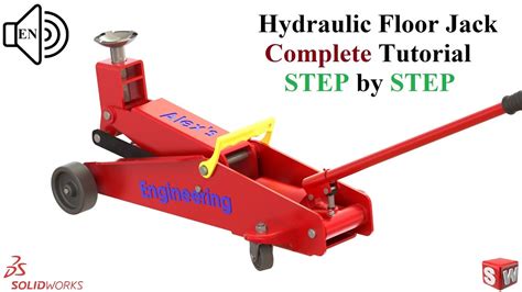 Hydraulic Floor Jack Assembly Solidworks Tutorial 2021 Step By Step Advanced Assembly Youtube