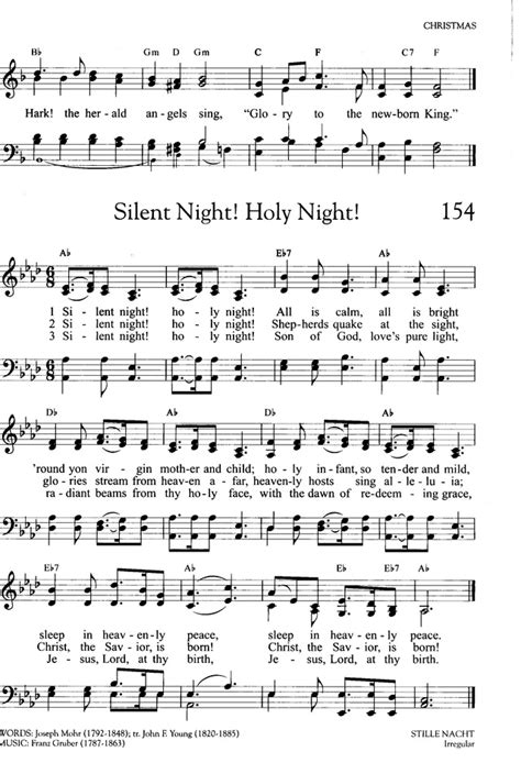 Hymns Of Promise A Large Print Songbook 154 Silent Night Holy Night