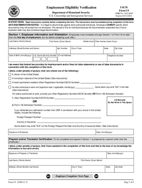 Get Your I-9 Printable Form in 5 Easy Steps