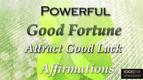 I Am Lucky Powerful Super Charged Good Fortune Affirmations Attract