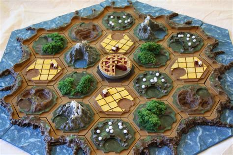 I Made A Magnetic 3D Settlers Of Catan Board X Post From R Diy Boardgames