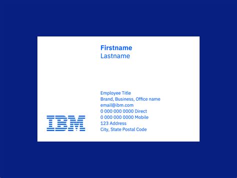 Designing the Perfect IBM Business Card