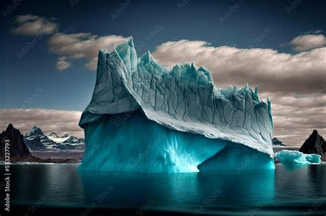 Iceberg In Polar Regions Antarctica Greenland Hidden Threat Or Danger Concept Global Warming