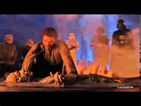 Iconic Scene From Empire When Han Solo Is Frozen In Carbonite Youtube