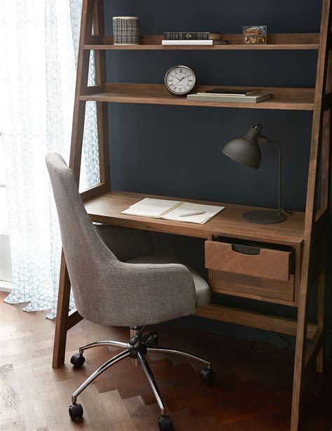 Ideal Wooden Desk With Shelves Solid Wood Mantel Beam