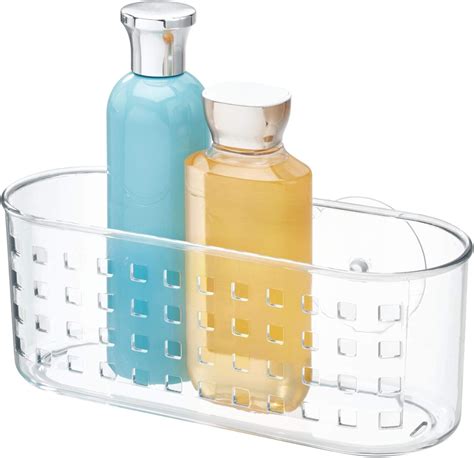 Idesign Shower Basket With Strong Suction Cups Small Shower Organiser