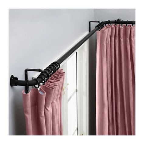 Ikea Hugad Curtain Rod Combination Bay Window The Corners Can Be Adjusted To Fit Different