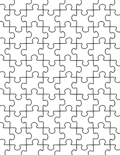 Image Detail For Blank Jigsaw Puzzle Template Free Printable Puzzle