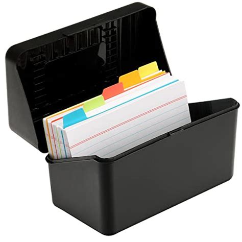 Index Card Box With Dividers