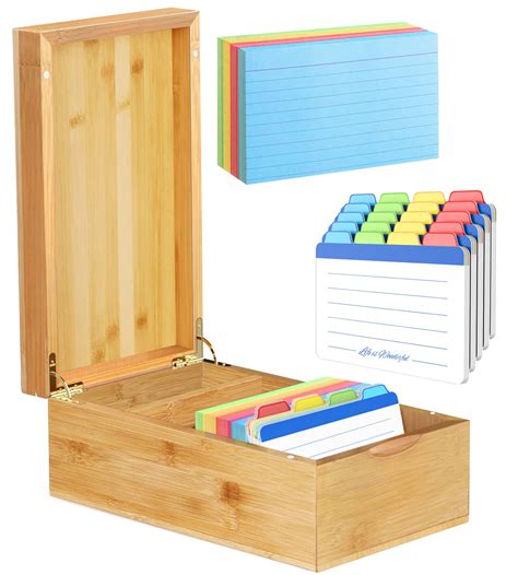 5 Ways to Organize with Index Card Boxes