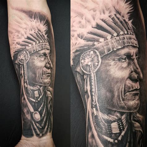 Indian Chief Tattoos For Men