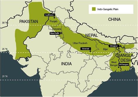 Indo Gangetic Plain Map