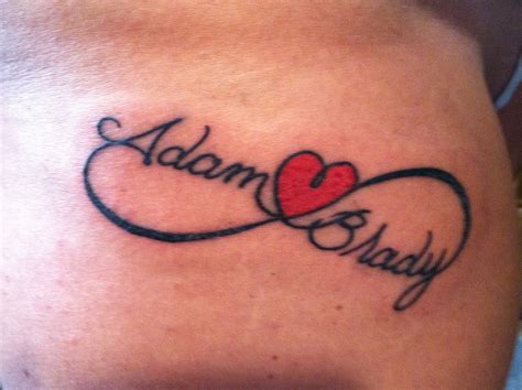 Infinity With Boys Names Tattoos For Daughters Couple Name Tattoos