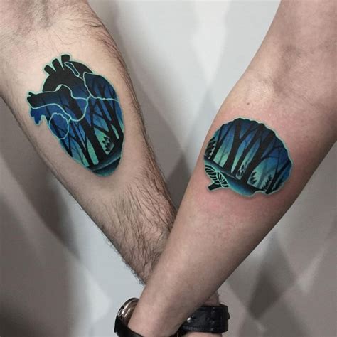 Inked Together 80 Charming Matching Tattoos For Couples Siblings