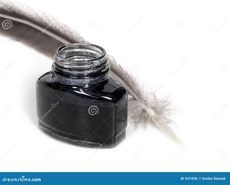 Inkwell And Quill Stock Photo Image Of Black Education 931096