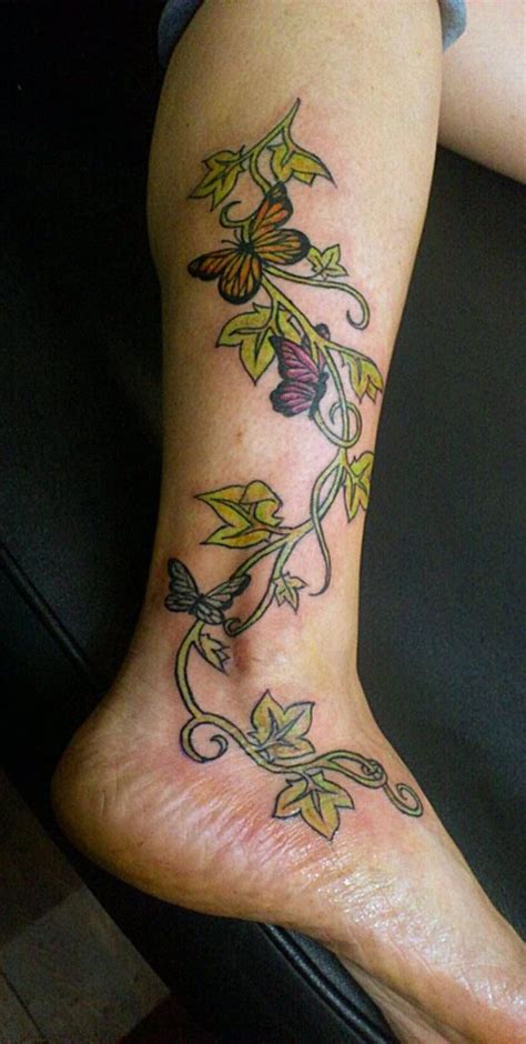 Innovations In Flower Vine Leg Tattoos To Impress Everyone