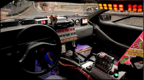 Inside A Back To The Future Delorean Time Machine Replica Youtube