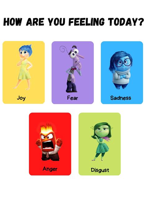 Inside Out Emotion Cards Pdf