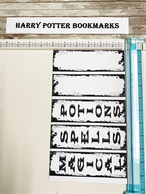 Inspired Harry Potter Printable Bookmarks Bella Crafts Publishing