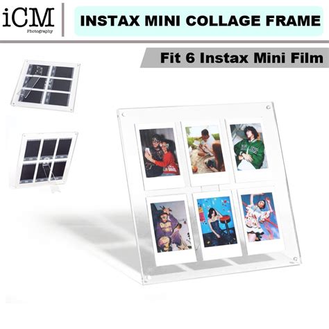 Instax Mini Film Collage Acrylic Photo Frame 6 Slots Shopee Singapore